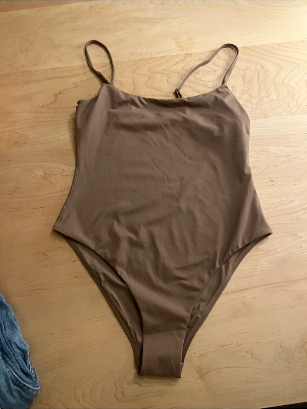 Women's Brown One-Piece Swimsuit